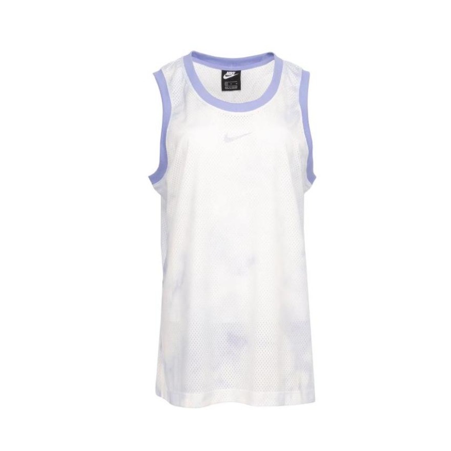 Nike 女装 纯色时尚潮流标志无袖长款运动T恤 CZ9322