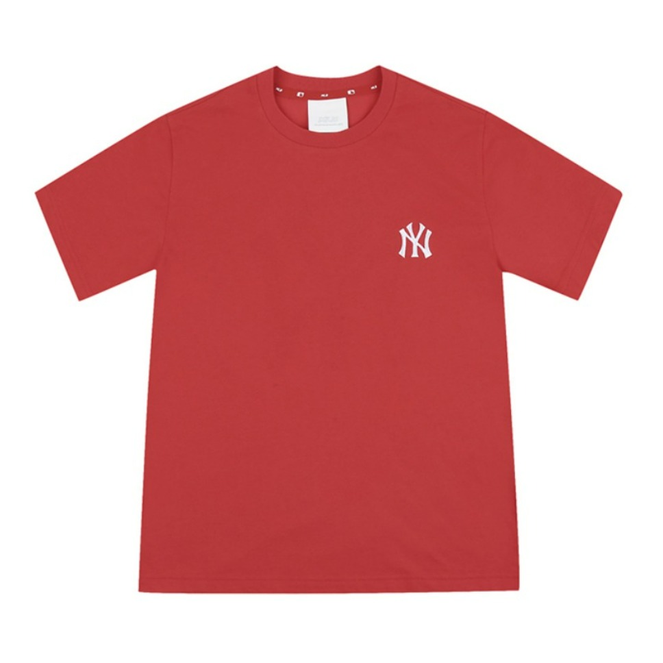MLB 航海系纽约洋基队背面大标直筒正肩袖圆领短袖T恤 男女同款 31TS03031