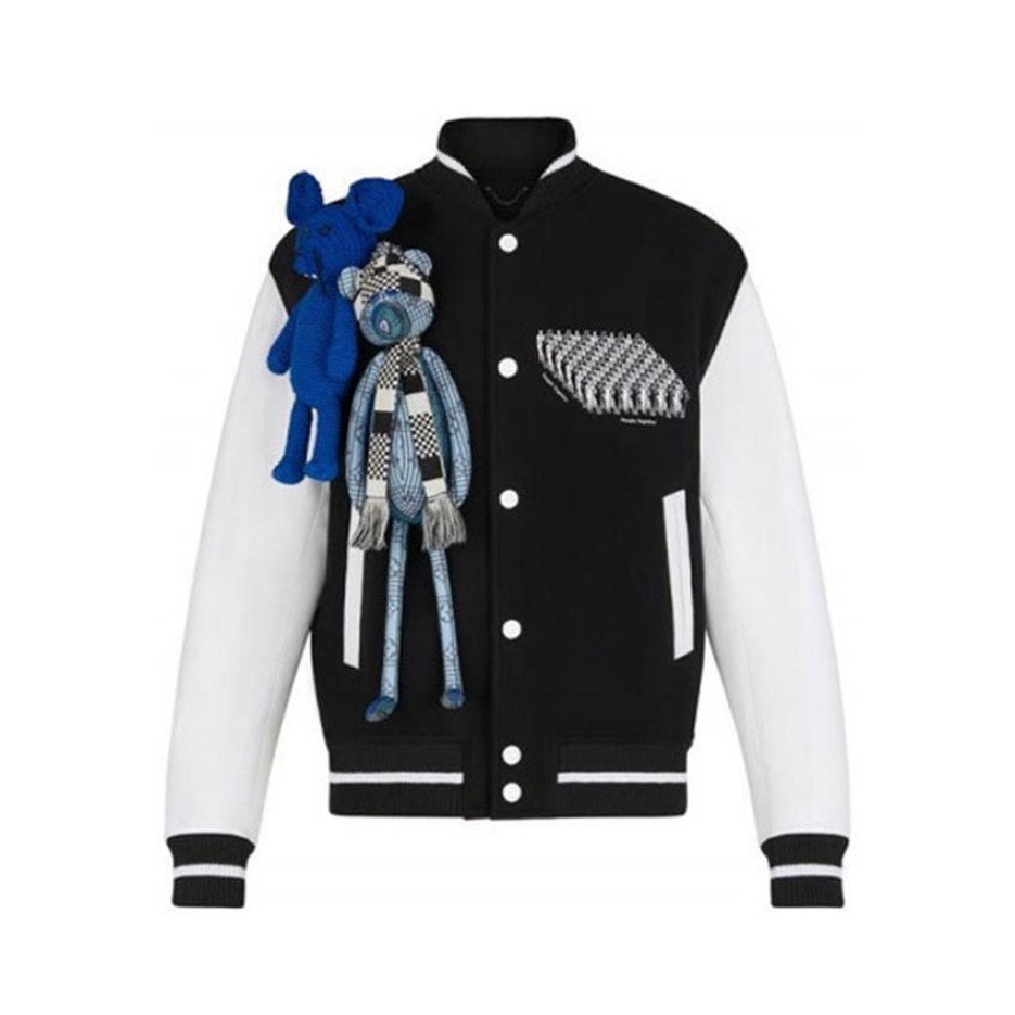 LOUIS VUITTON 玩偶配饰棒球夹克外套 男女同款