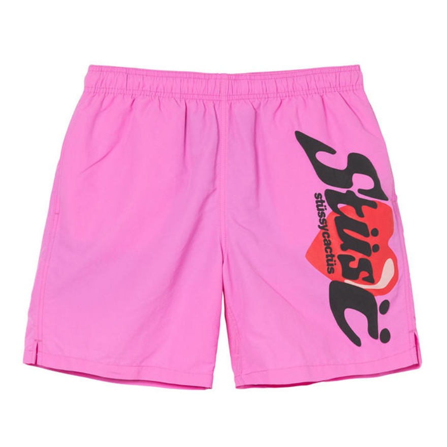 Stussy X cpfm water shorts 联名侧边印花美式松紧短裤 男女同款