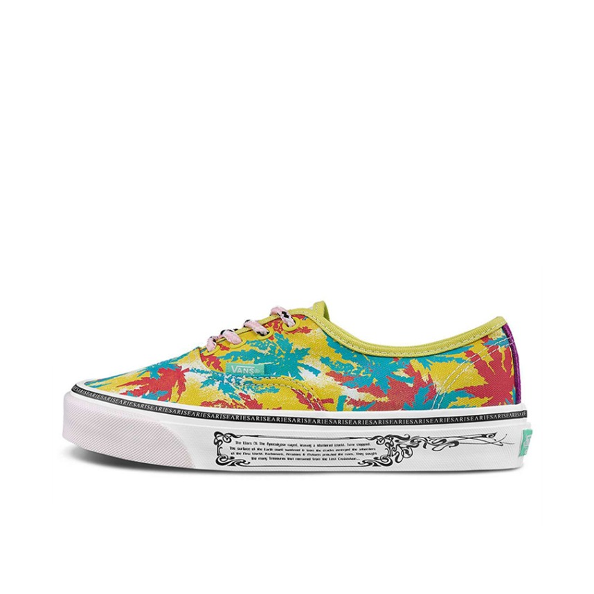 推荐商品：Vans/范斯 Authentic 潮流休闲 轻便舒适 防滑耐磨 百搭运动 复古 板鞋 黄色/蓝色/白色