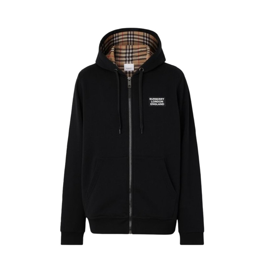 BURBERRY/博柏利 徽标装饰棉质连帽夹克 男女同款