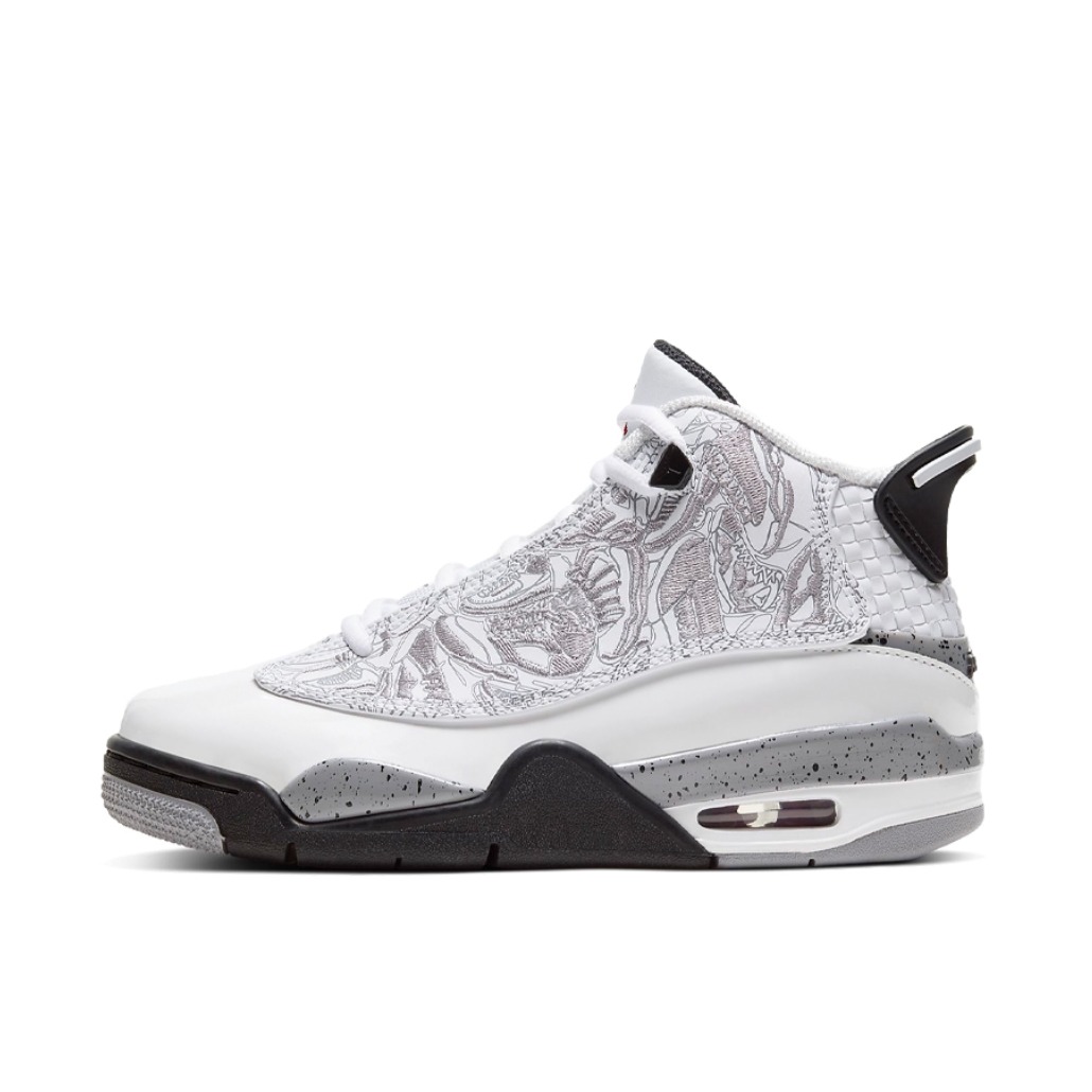 推荐商品：Air Jordan Dub Zero 篮球鞋 轻便防滑耐磨实战舒适百搭复古 大童/白色/水泥灰