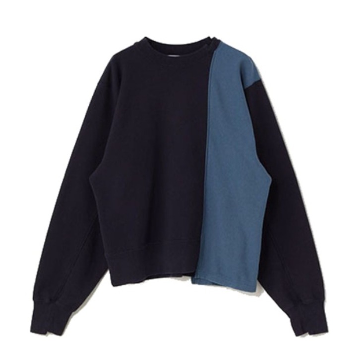 AMBUSH  MIX SWEATSHIRT 拼接不对称圆领棉质套头卫衣 男女同款