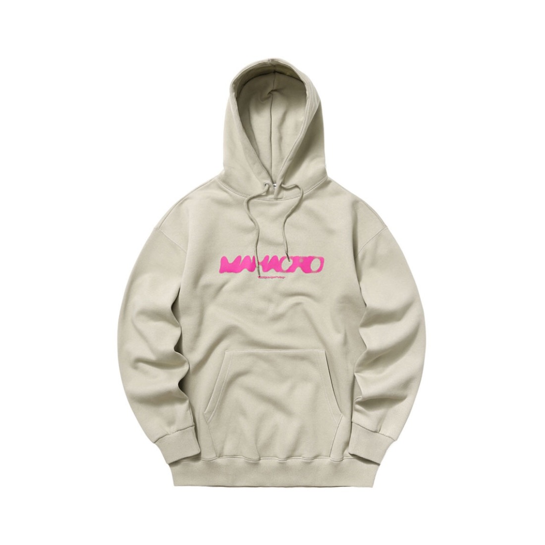 MAHAGRID 潮流宽松印花连帽套头卫衣 男女同款