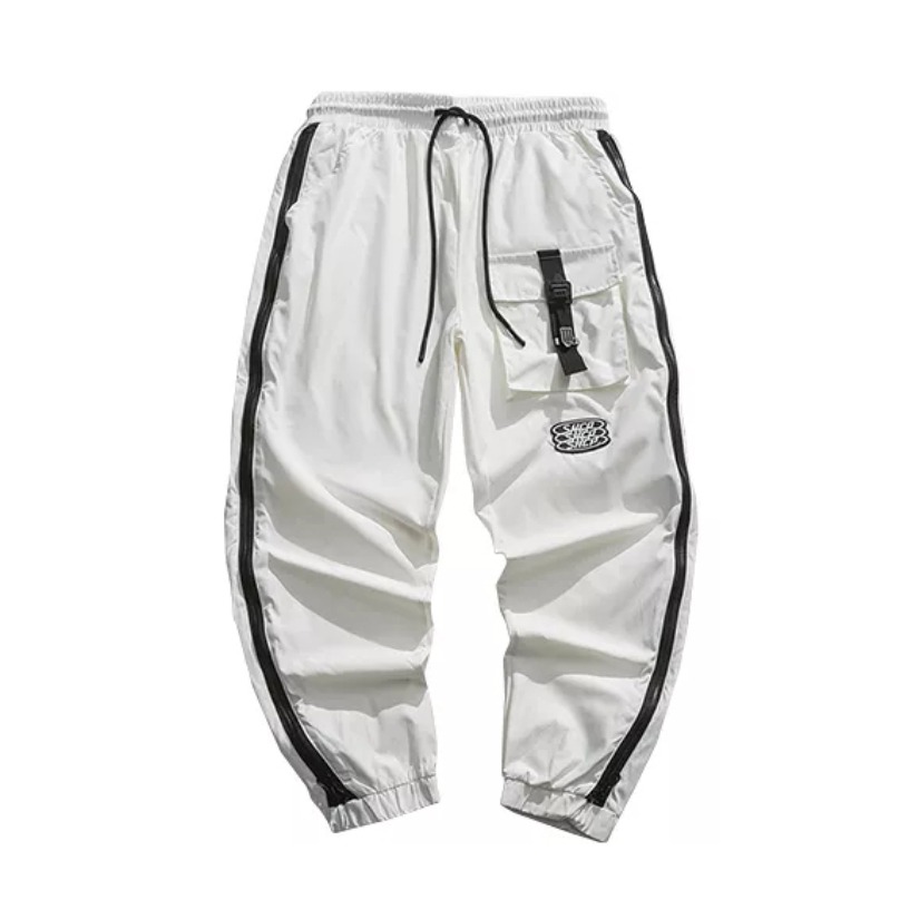 ALOZONE 侧边拉链休闲长裤 男女同款 034A-2021