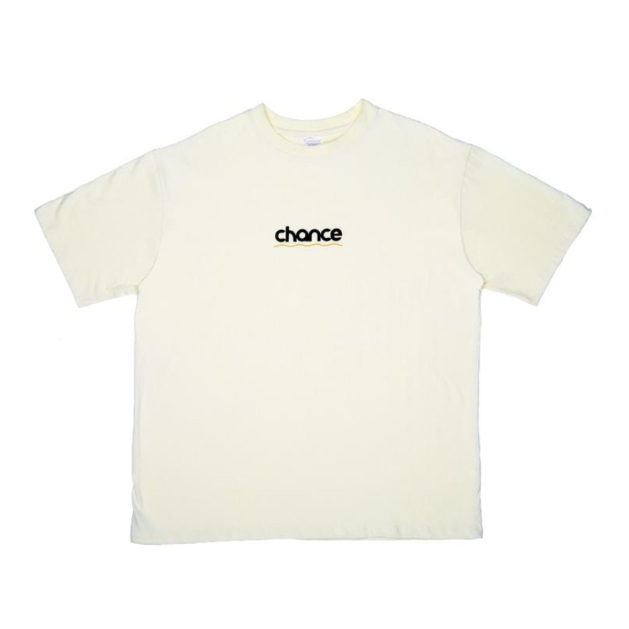 CEC经典款 CHANCECHANCE 波浪纹印花短袖T恤 男女同款