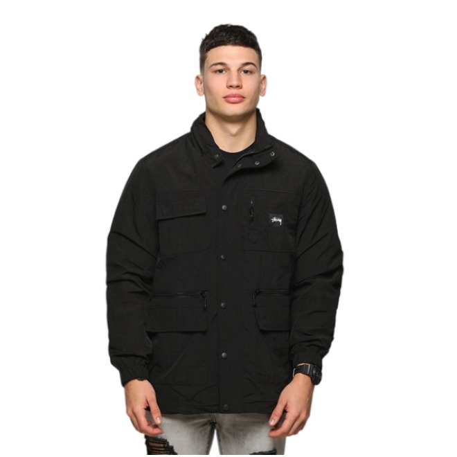 Stussy 澳版 UTILTY 防风口袋工装连帽夹克 男女同款