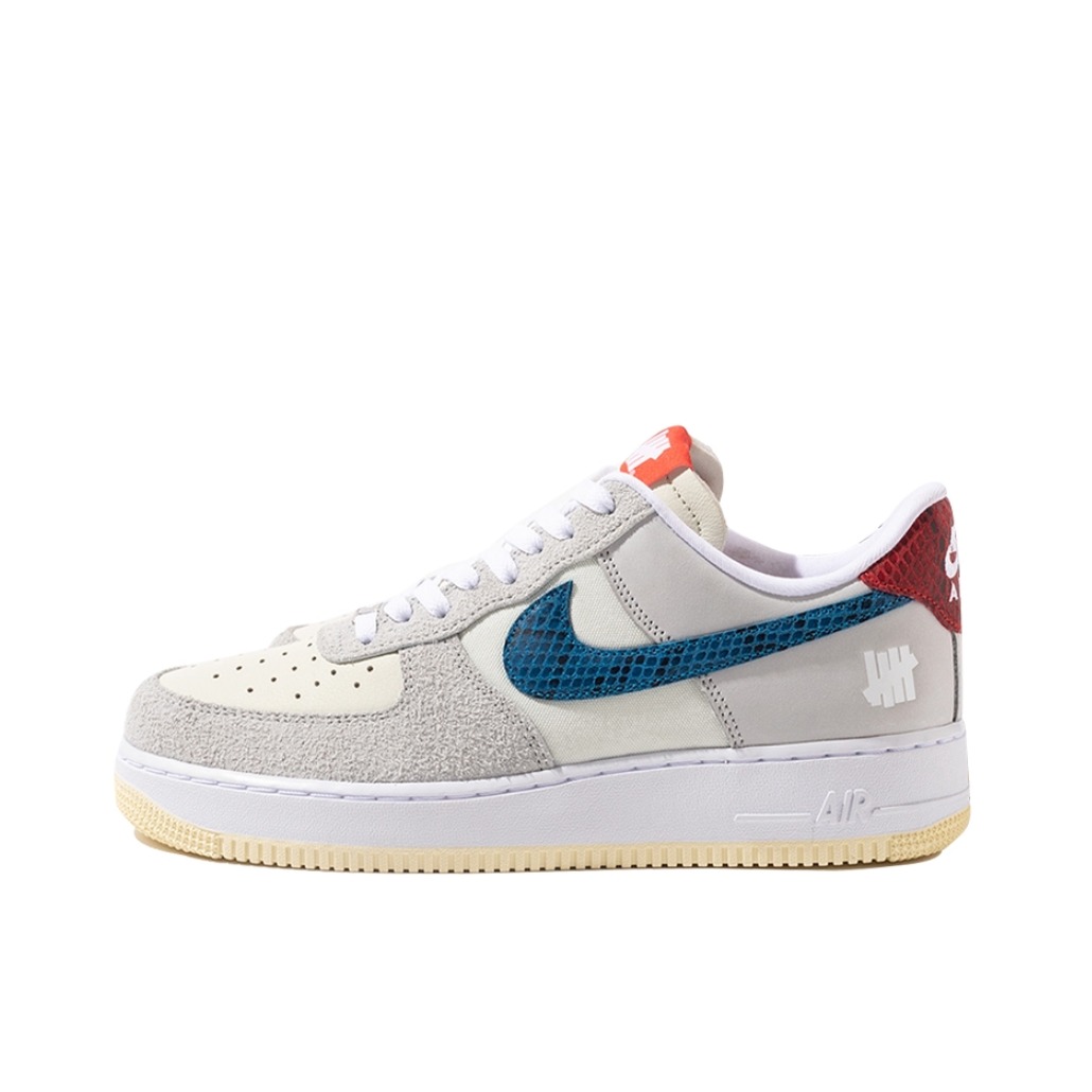 Nike Air Force 1 低帮/Undefeated联名/灰蓝红/蛇纹