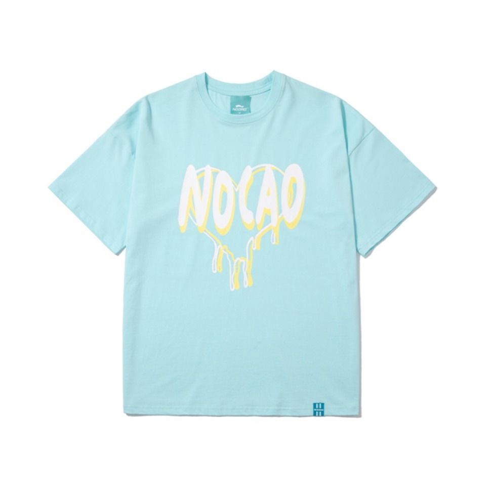 【情侣款】NOCAO/弄嘲 牌涂鸦爱心字母短袖T恤 男女同款 NC2121547