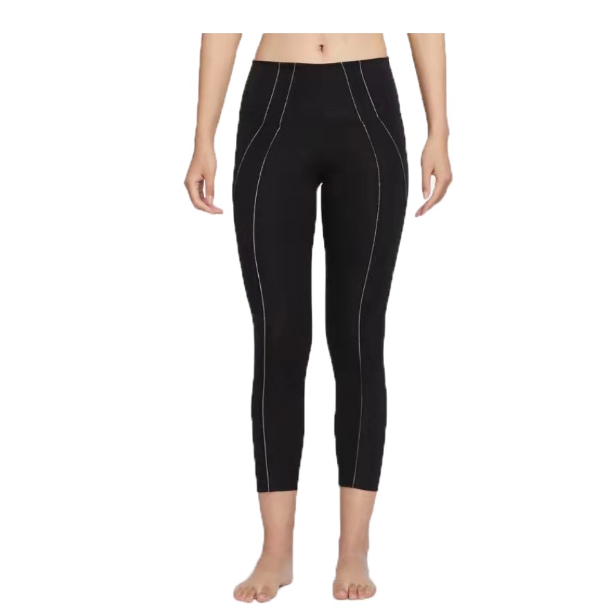 Nike 女装 YOGA DRI-FIT METALLIC 7/8 高腰紧身运动长裤 DD5773