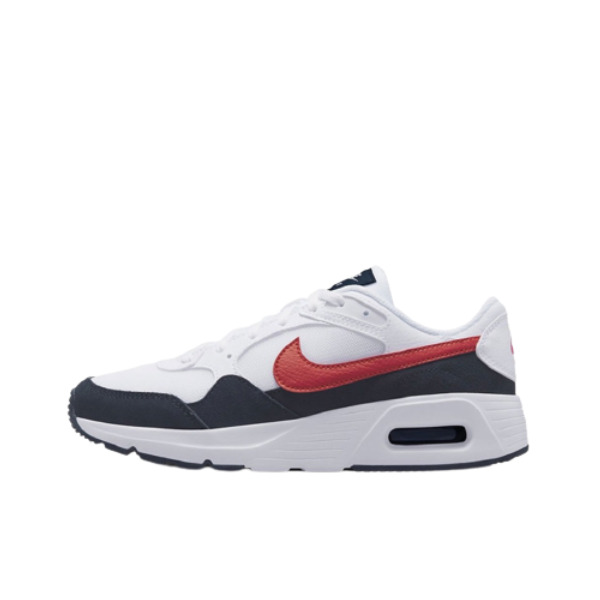推荐商品：Nike Air Max Excee 跑鞋 防滑耐磨舒适缓震网面透气气垫复古支撑织物合成革圆头贴合抓地 白黑红色