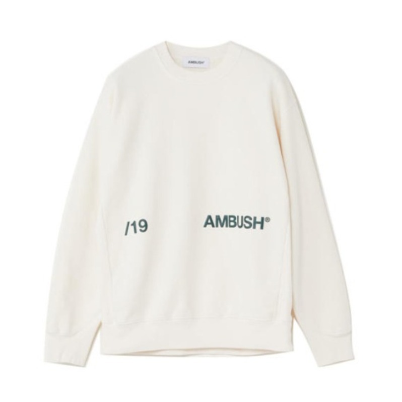 AMBUSH CREWNECK SWEAT SHIRT前后字母套头圆领卫衣 男女同款