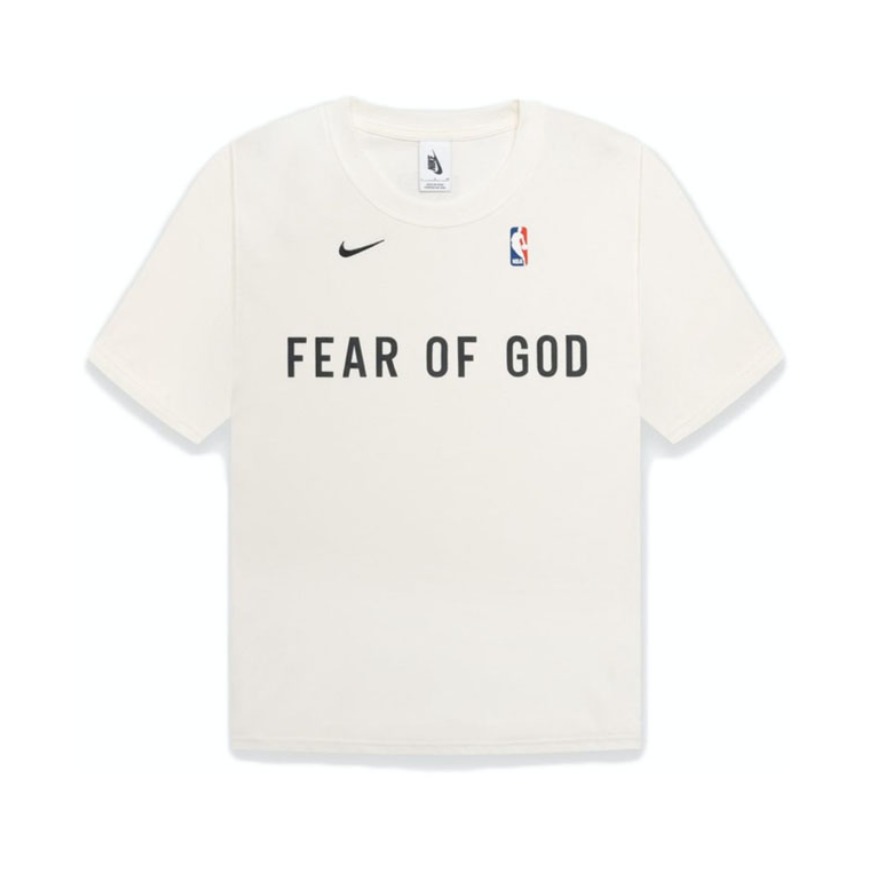 Fear of God X Nike 主线 三方联名款 美式NBA字母印花合身圆领正肩袖短袖T恤