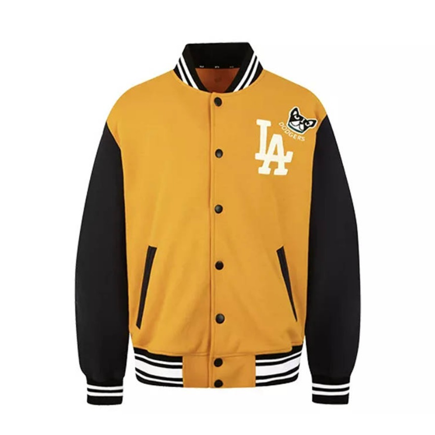 MLB 洋基队狗狗刺绣情侣款夹克 男女同款 31JPT4911-07D