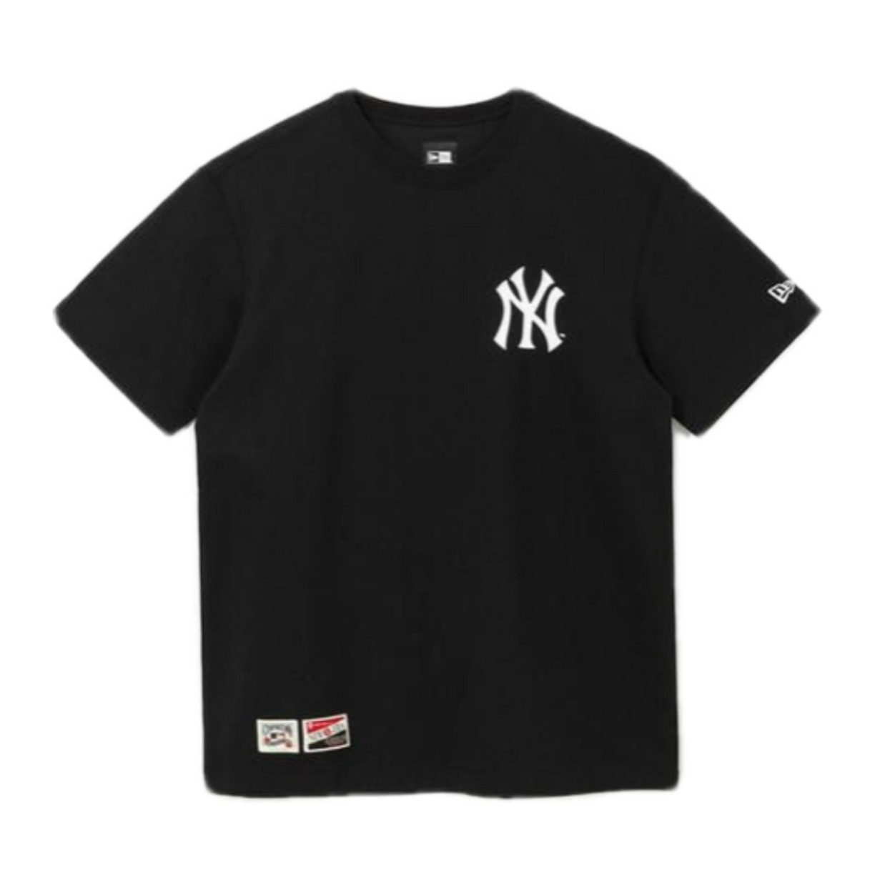 MLB 2024SS LOGO背部图案印花圆领直筒短袖T恤 男女同款 12715356