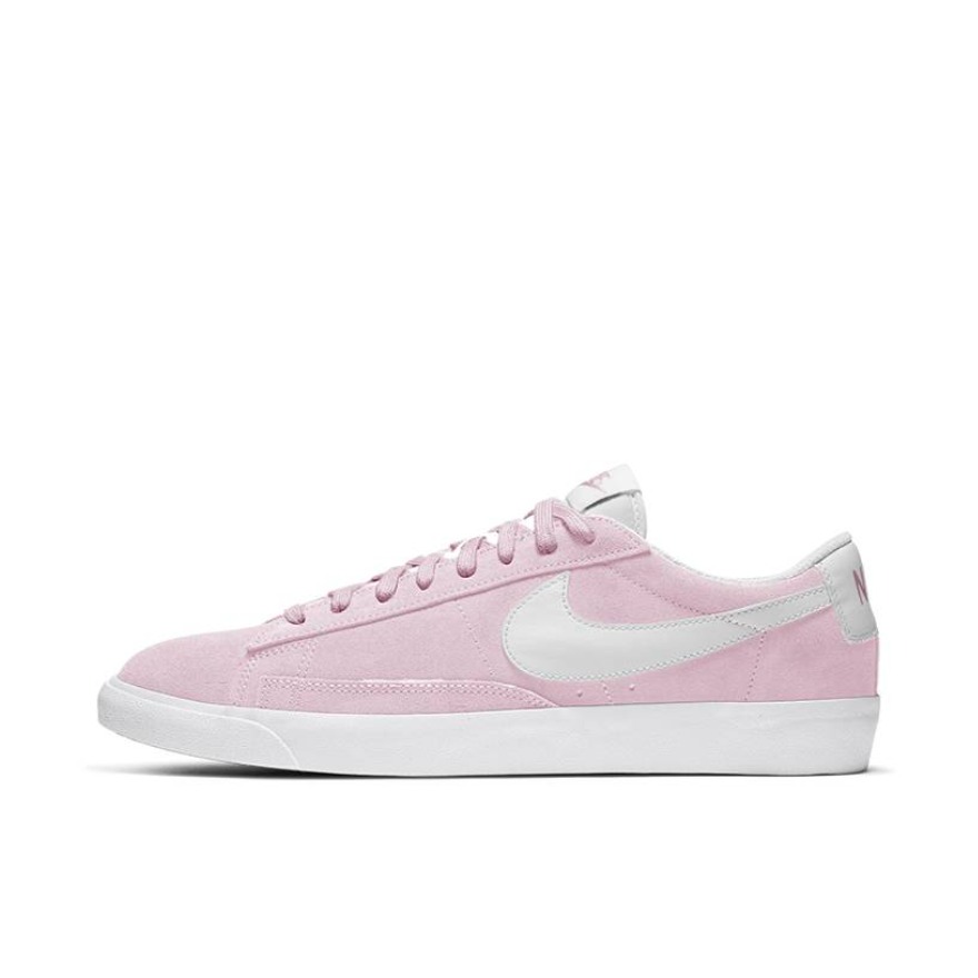 推荐商品：Nike Blazer 板鞋 经典复古防滑舒适百搭 Pink Foam 低帮/粉红/白色