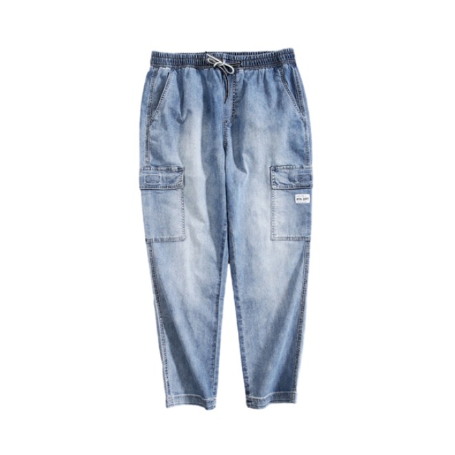 Jeanswest 宽松直筒束脚九分裤 JW01181516