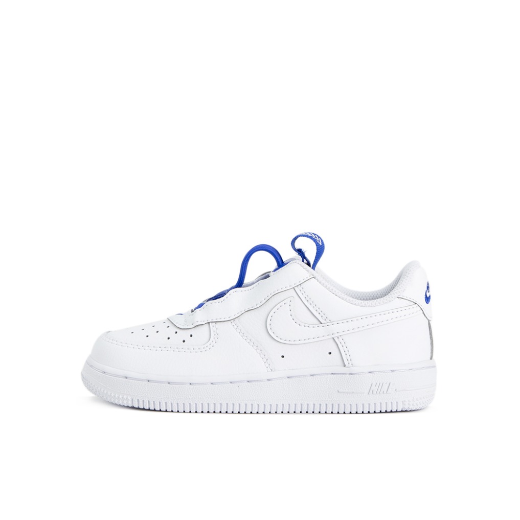 推荐商品：Nike Air Force 1 板鞋儿童 透气舒适防滑耐磨轻便休闲 小童/黑色/蓝色