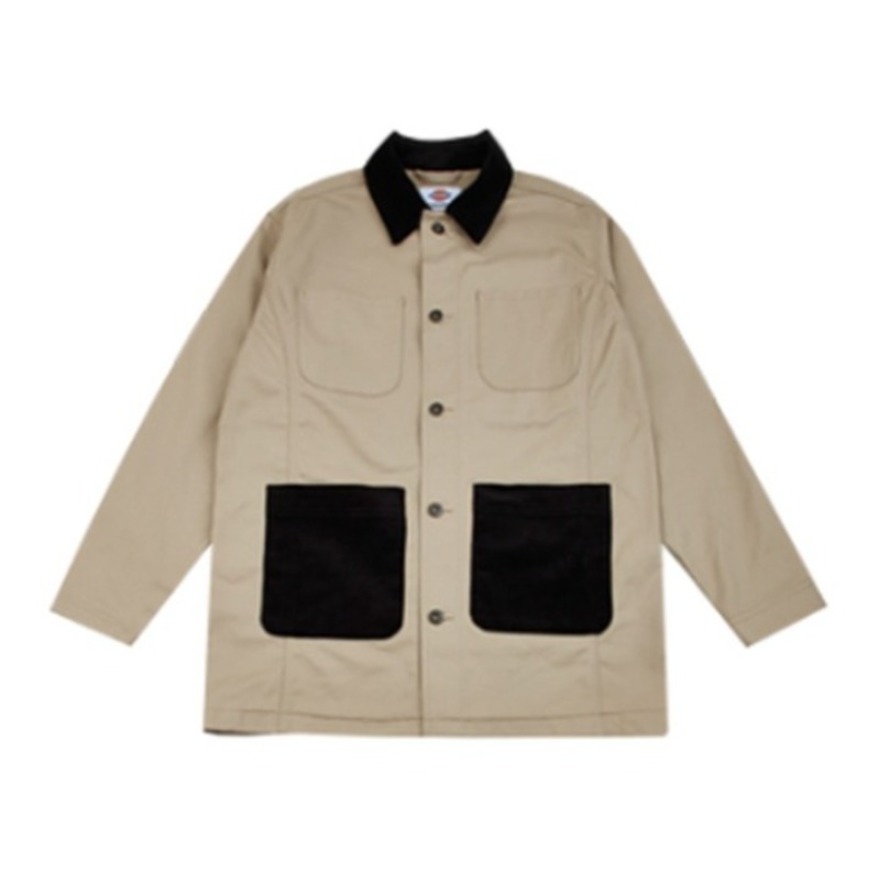 Dickies 灯芯绒面料拼接长款夹克 DK008028