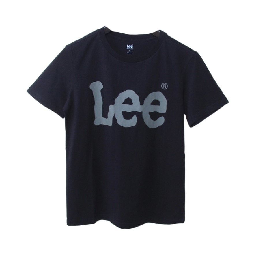 Lee 潮流logo印花圆领短袖T恤 L396023RX66N 黑/绿