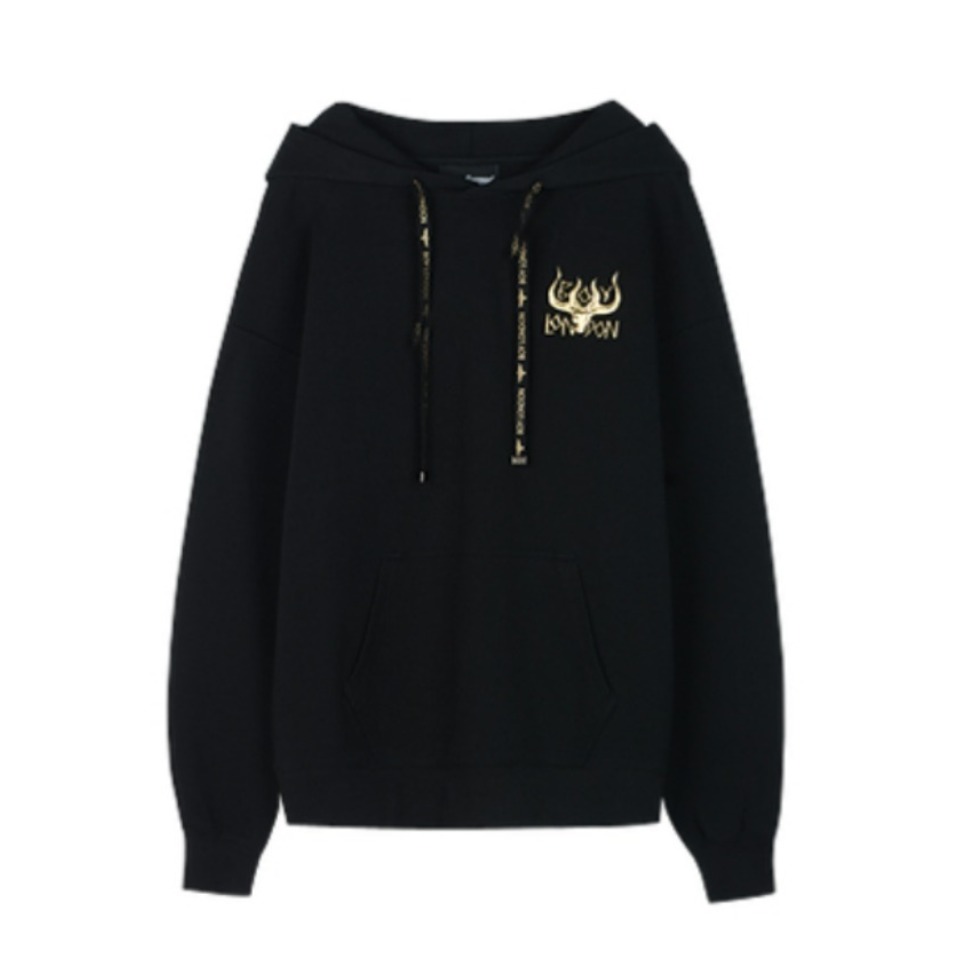 Boy London 2024AW 印花水墨羽毛翅膀立体刺绣logo加绒连帽卫衣 男女同款 B211NB503101