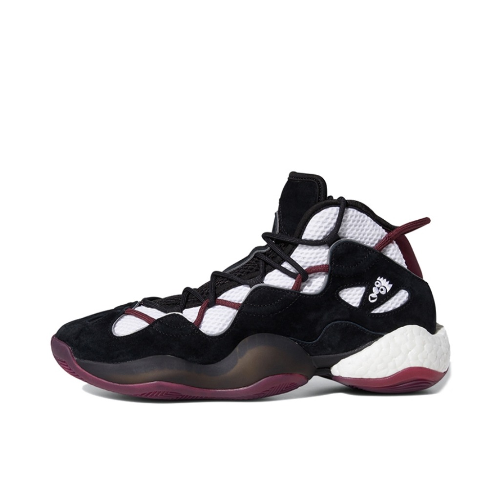 推荐商品：adidas Crazy BYW Ⅲ 缓震回弹 防滑耐磨 舒适轻便 篮球鞋 Spore Red/Core Black 黑白/酱紫