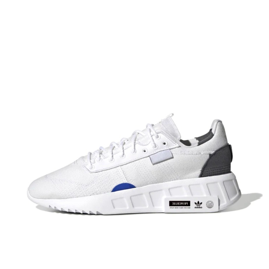 推荐商品：adidas Originals Geodiver Primeblue 减震耐磨 休闲百搭 跑鞋 白色/蓝色