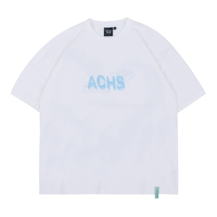 【任胤蓬同款】ACHS AWAKE 烟雾爱心云朵印花圆领短袖T恤 男女同款 ACHS21B1119Z