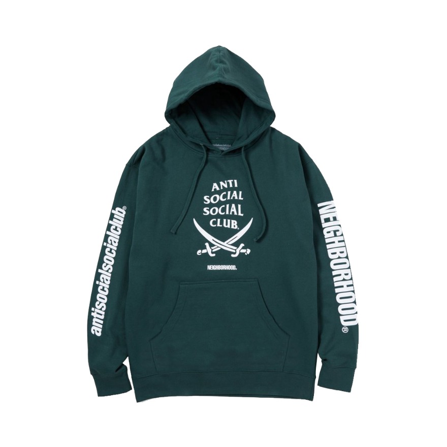Anti Social Social Club X Neighborhood 6IX Black Hoodie Hoodie Black 休闲连帽卫衣 男女同款