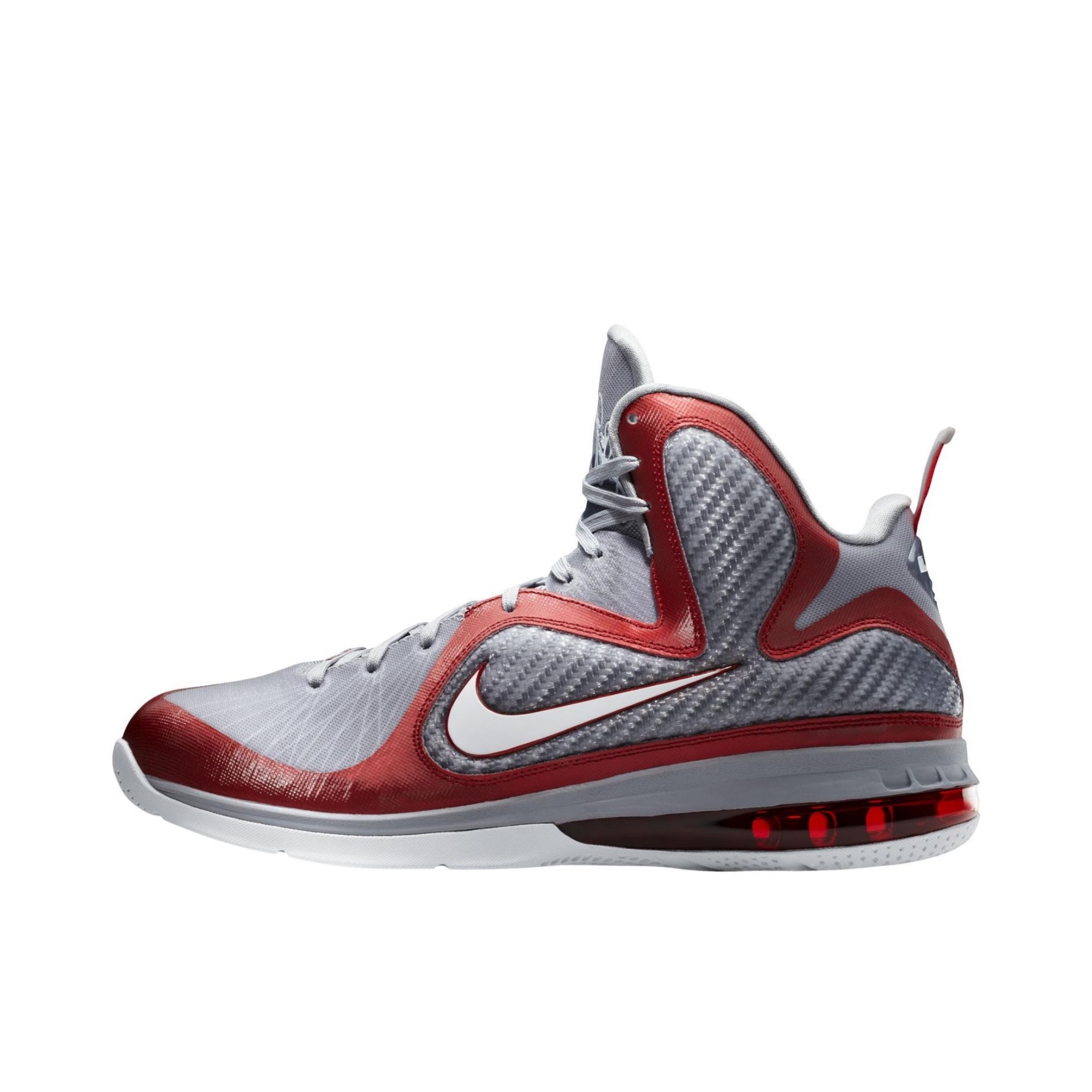推荐商品：Nike Zoom LeBron 9 詹姆斯 实战 防滑耐磨 包裹性支撑 缓震 圆头 篮球鞋 Ohio State 俄亥俄州