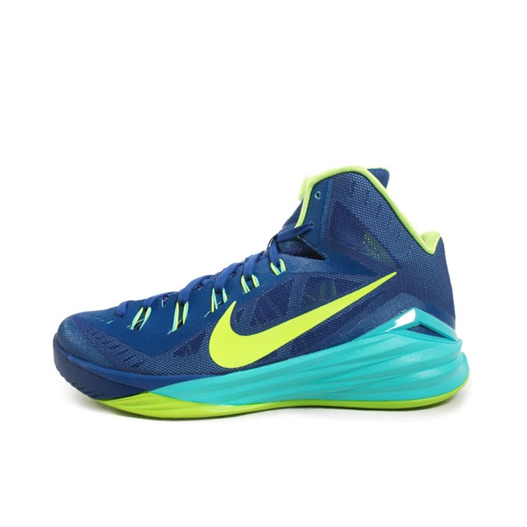 推荐商品：Nike Hyperdunk 2014 篮球鞋 减震回弹防滑耐磨包裹性支撑圆头实战高帮 Gym Blue/Hyper Turquoise 蓝绿