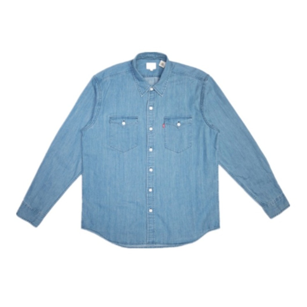 Levi's 翻领牛仔长袖衬衫 57429-0005