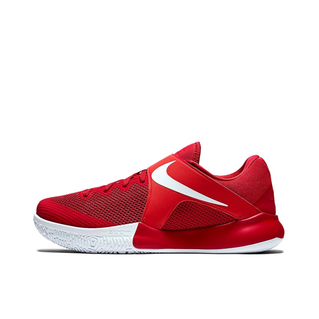 推荐商品：Nike Zoom Live 2017 防滑耐磨 舒适透气 减震回弹 实战 百搭 合成革 时尚潮流 篮球鞋 University Red 红白