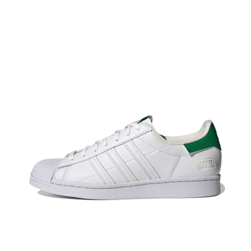 推荐商品：【宋雨琦同款】 adidas Originals Superstar 板鞋 轻便贝壳头薄底舒适百搭耐磨复古 白色/深绿色