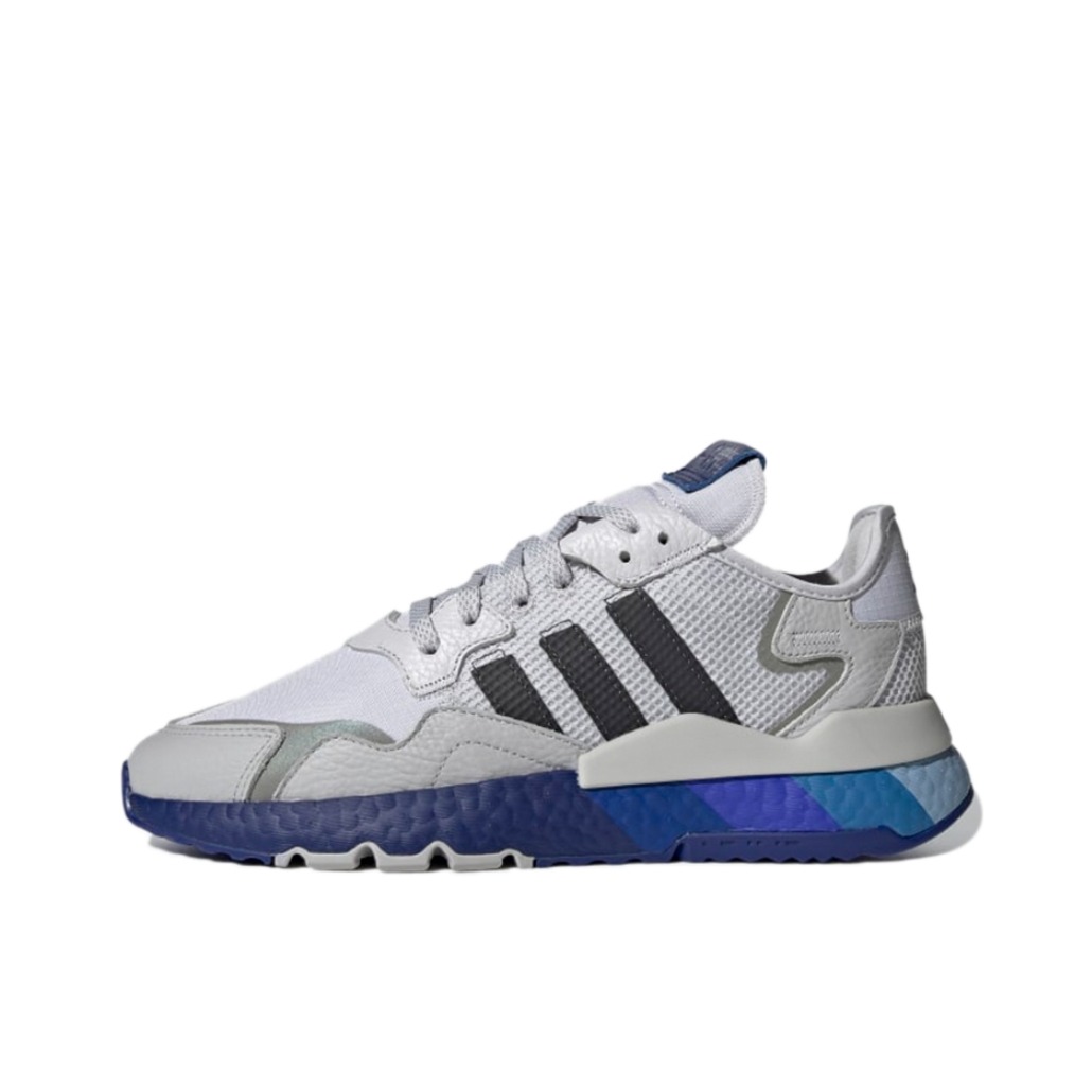 推荐商品：adidas Originals Nite Jogger BOOST 透气 防滑 支撑 中底 复古 运动休闲鞋 灰色/黑色/蓝色
