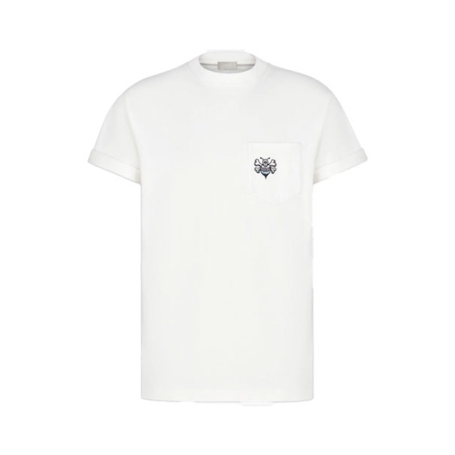 Stussy x Shawn x Dior 联名款小蜜蜂刺绣短袖T恤 男女同款