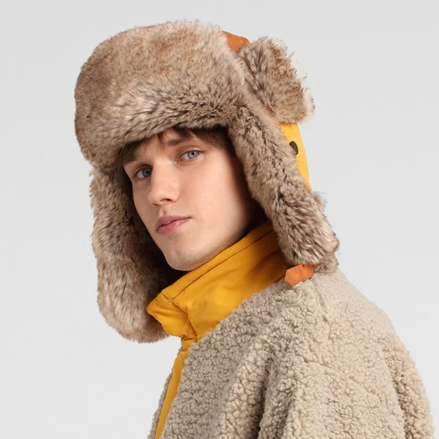 推荐商品：KENMONT/卡蒙 加厚护耳加绒保暖滑雪防风防寒拼接骑车雷锋帽 KM-5190