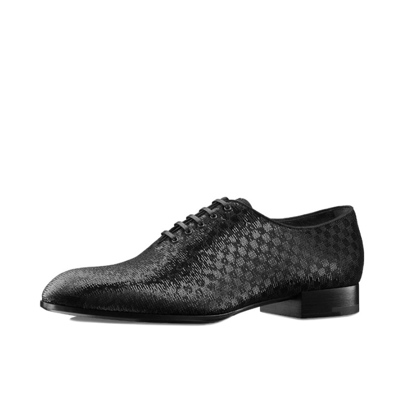 Louis Vuitton 路易威登 grenelle damier 亮片刺绣皮鞋 1A33AD