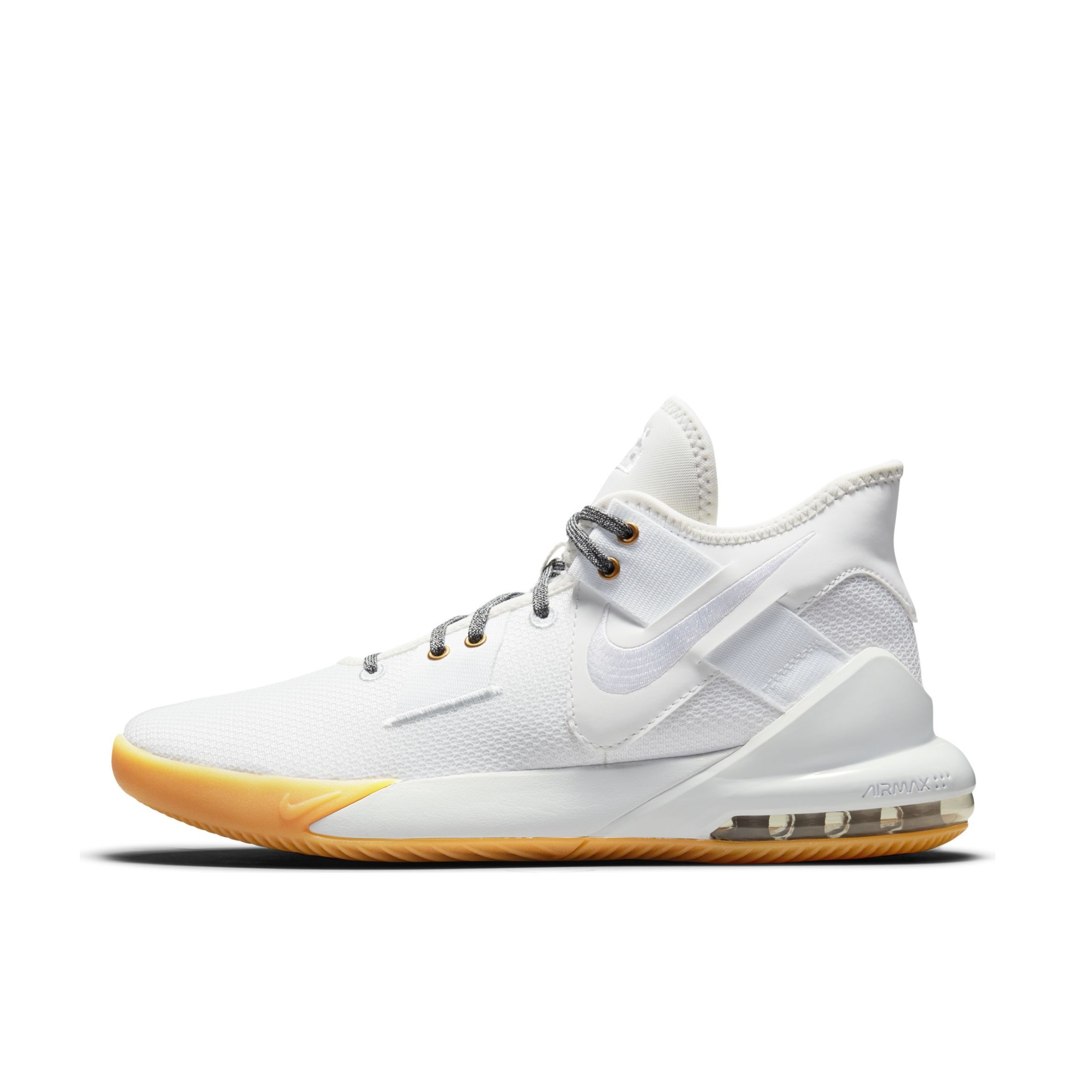 推荐商品：Nike Air Max Impact 2 防滑耐磨 织物 合成革 实战 篮球鞋 国外版/白生胶