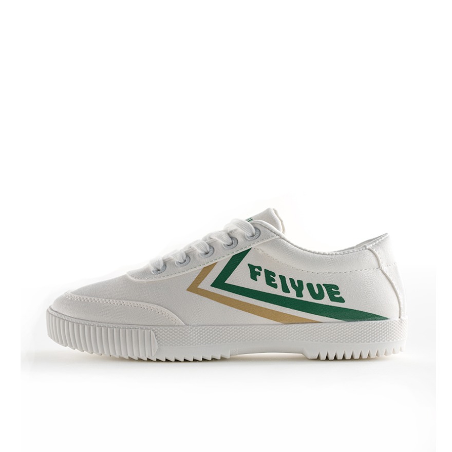 推荐商品：Feiyue/飞跃 夏季复古风休闲帆布鞋 8038 黄绿