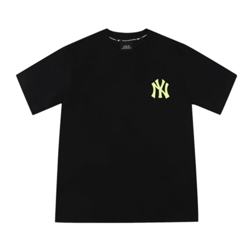 MLB NY/LA胸口印花直筒圆领短袖T恤 男女同款 31TS21931