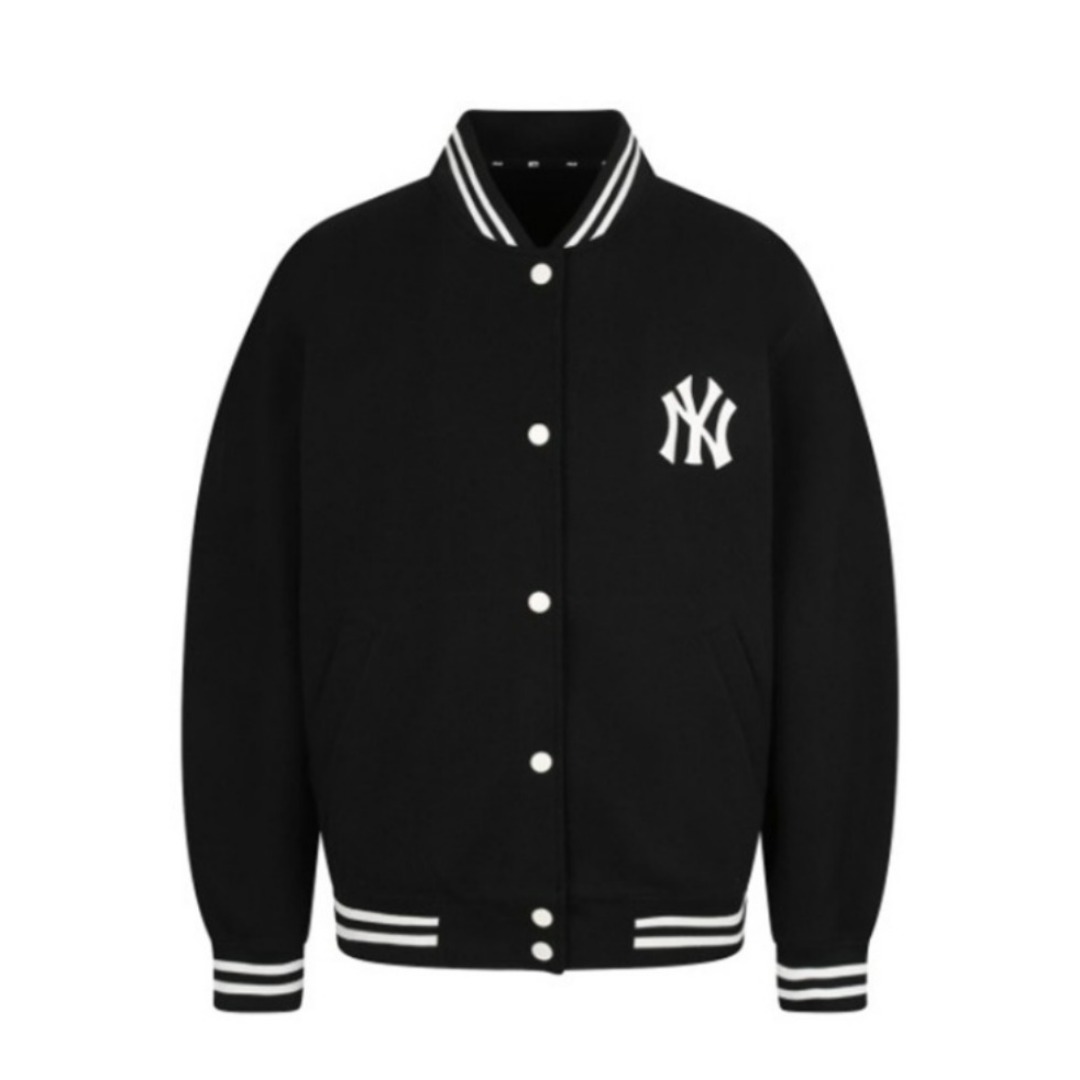 MLB 纽约洋基队字母印花百搭棒球服机车运动长袖夹克 男女同款 31JP04011