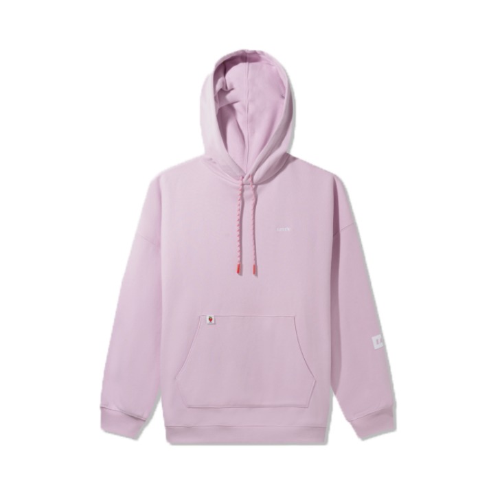 Levi's 女装 浅紫色连帽抽绳落肩加绒卫衣 A0781