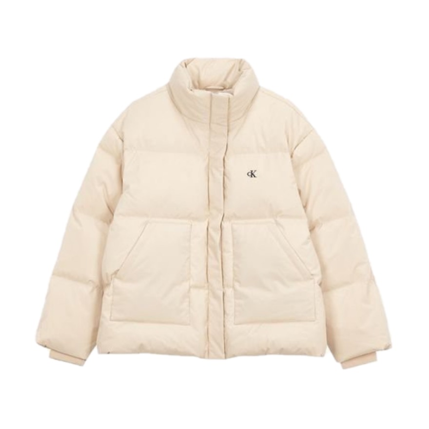 Calvin Klein 女装 立领拉链鸭绒羽绒服 J218941