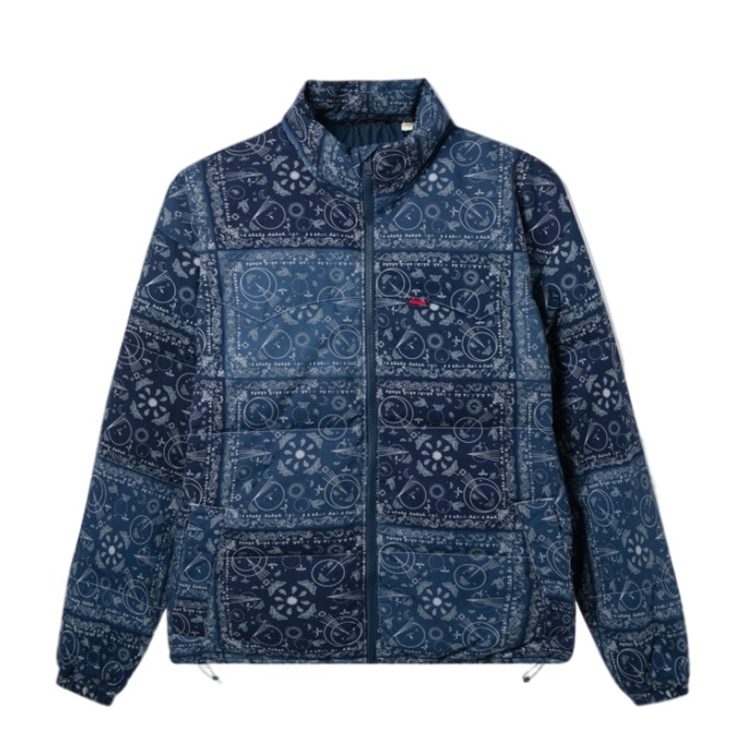 Levi's 浅蓝色保暖立领羽绒服 男女同款 A0726