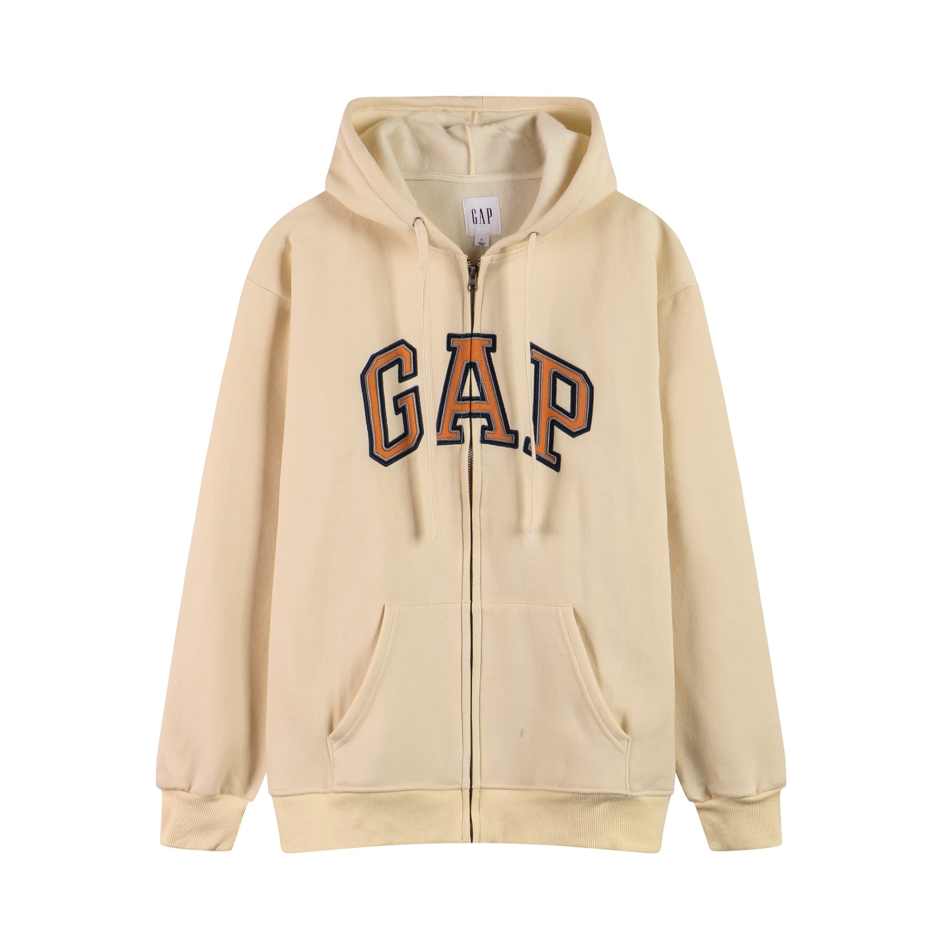 Gap 碳素软磨抓绒拉链连帽加绒卫衣 男女同款 618866