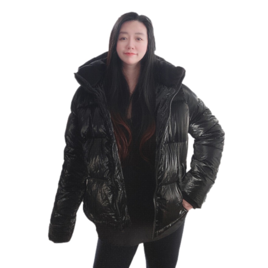 Calvin Klein 女装 亮皮时尚泡芙棉服 CW43