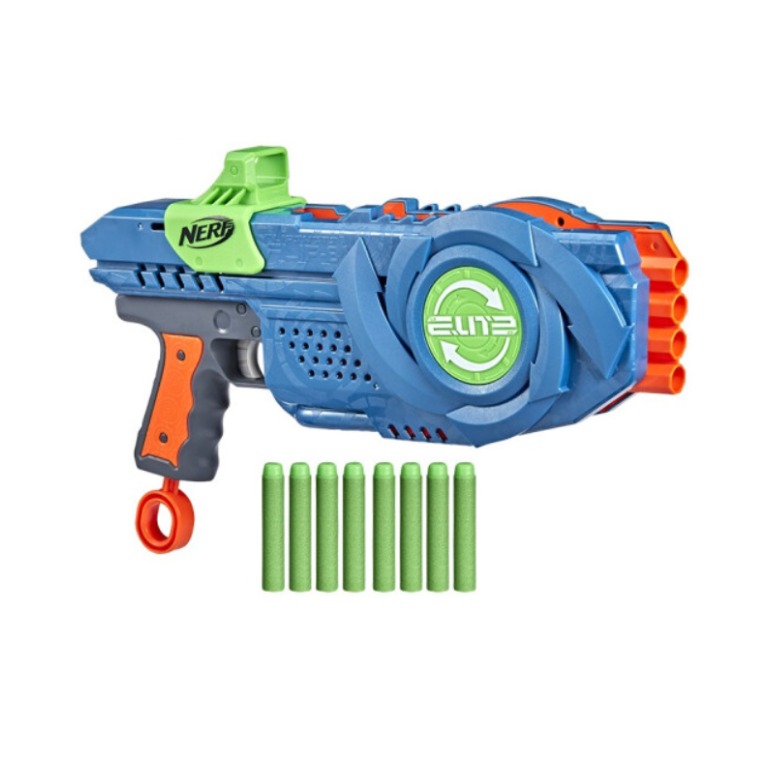 Hasbro/孩之宝 NERF热火 精英2.0系列 翻转8发射器 F2550 软弹枪模型