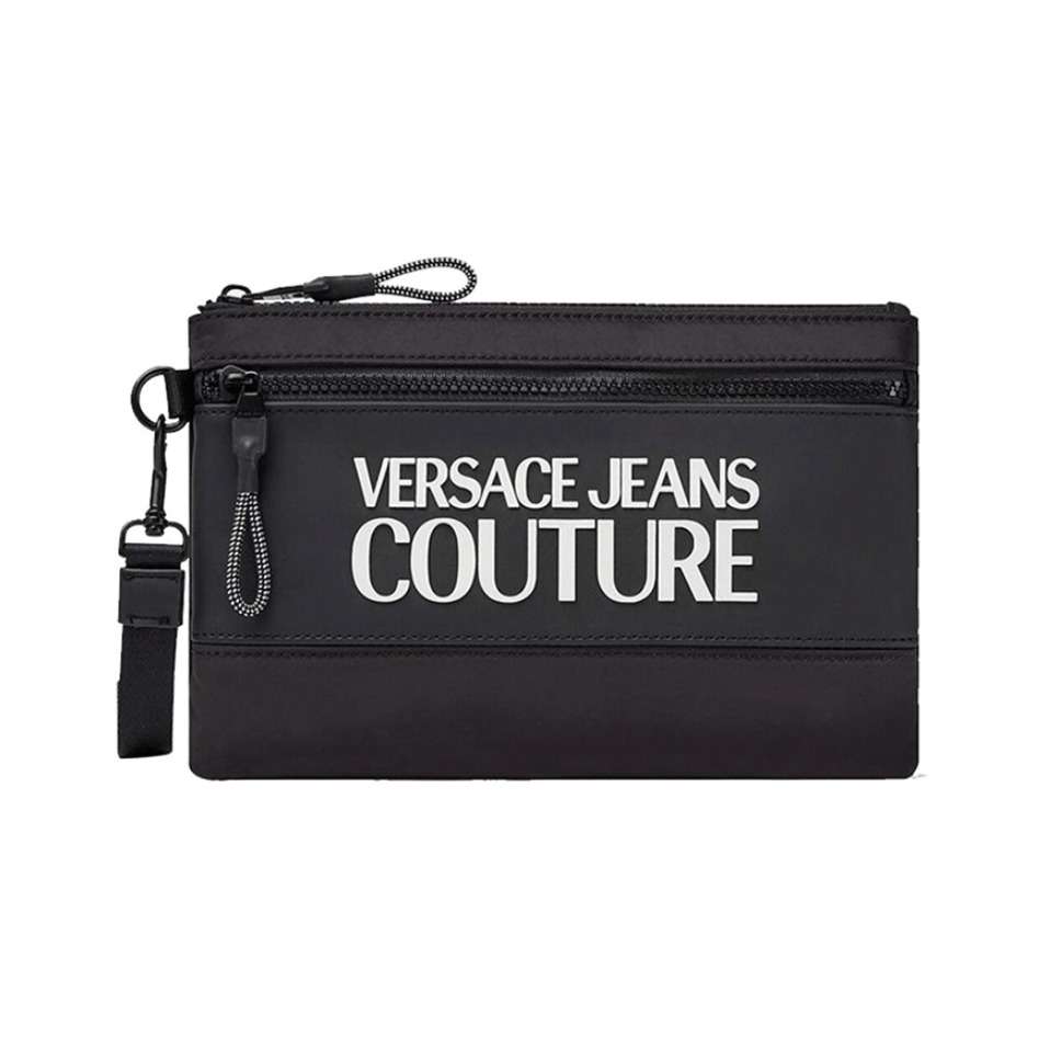 推荐商品：VERSACE JEANS COUTURE 字母LOGO简约情侣手拿包